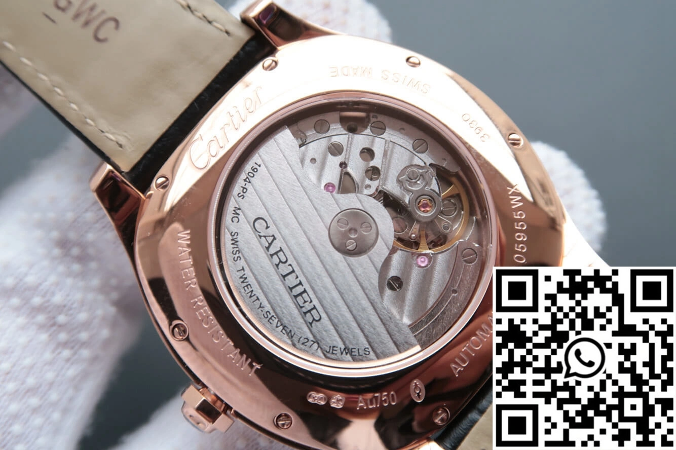 Drive De Cartier WGNM0004 V6 Factory Rose Gold Grey Dial