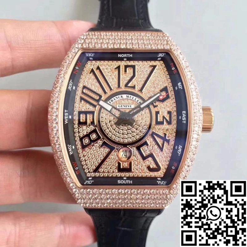 Franck Muller 8880 SC DT Rose Gold Diamond Dial