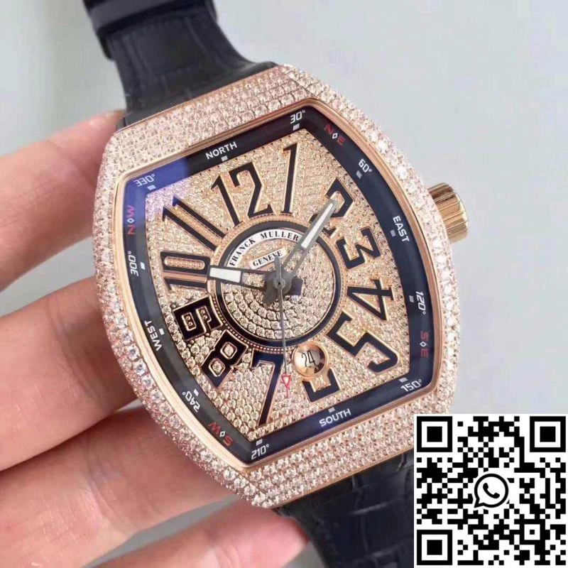 Franck Muller 8880 SC DT Rose Gold Diamond Dial