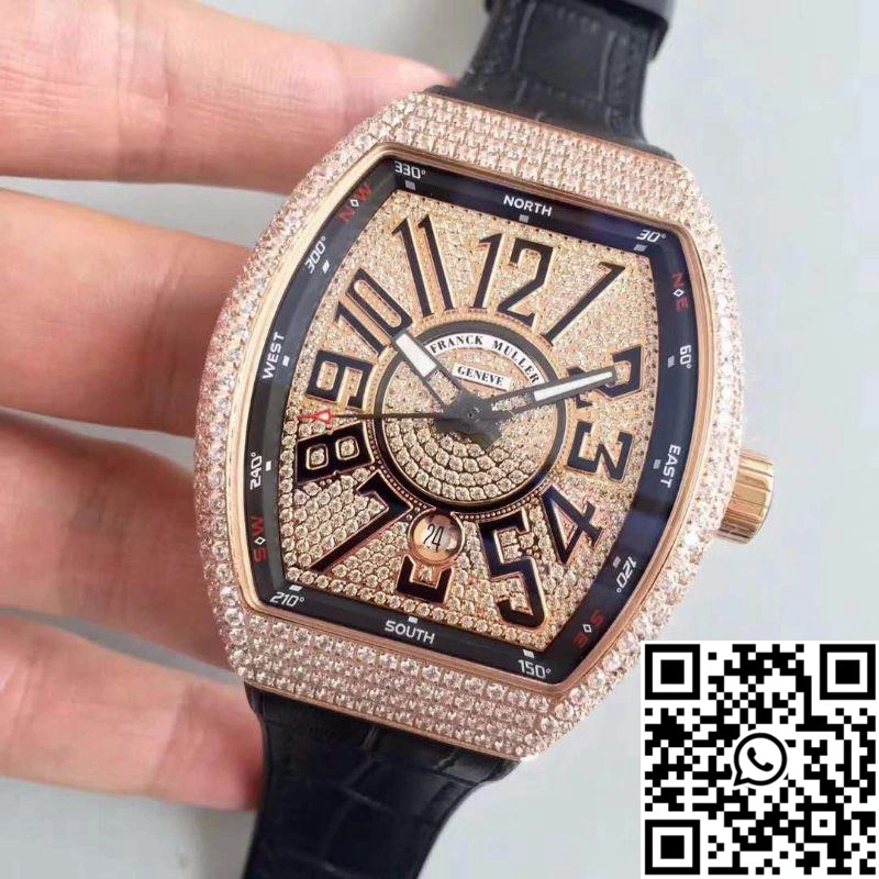Franck Muller 8880 SC DT Rose Gold Diamond Dial