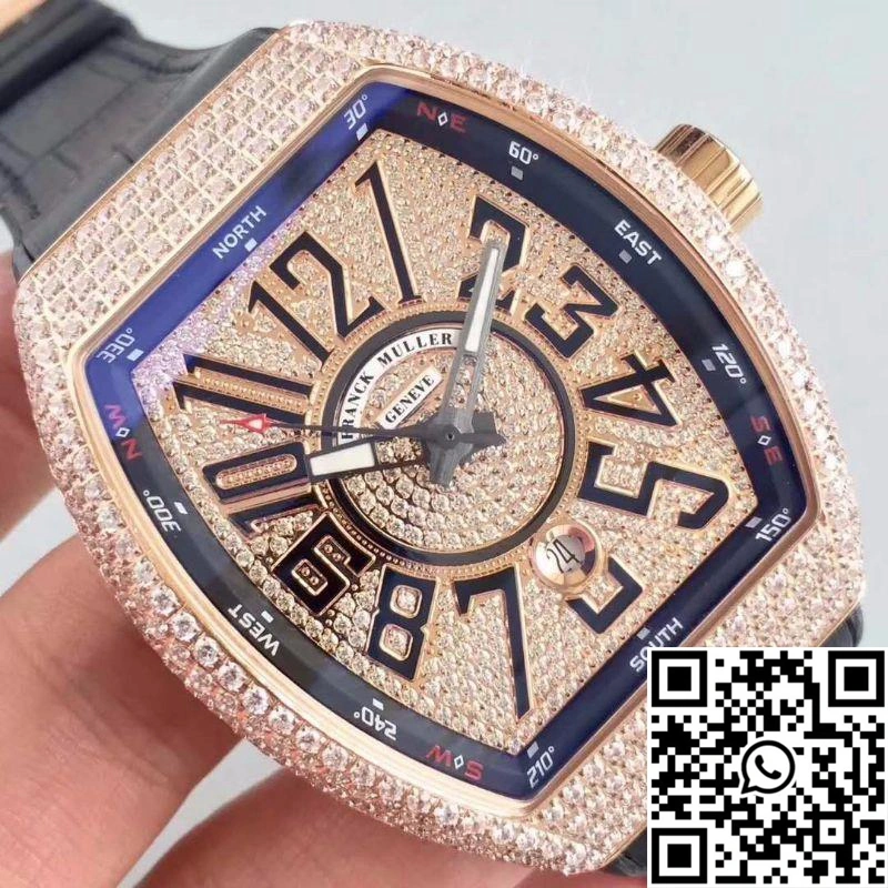 Franck Muller 8880 SC DT Rose Gold Diamond Dial