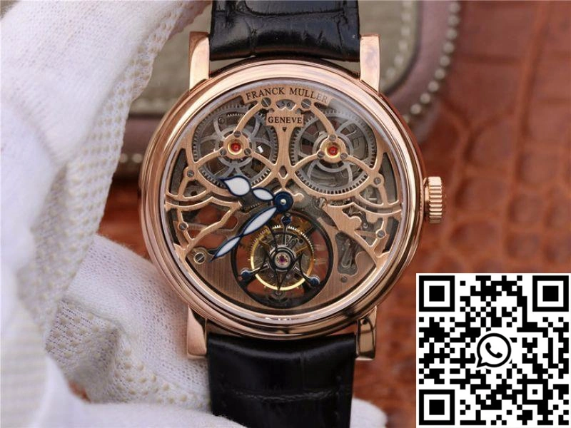 Franck Muller Giga Tourbillon 18K Rose Gold Skeleton Dial