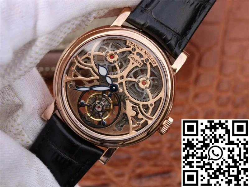Franck Muller Giga Tourbillon 18K Rose Gold Skeleton Dial