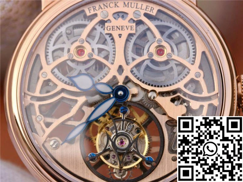 Franck Muller Giga Tourbillon 18K Rose Gold Skeleton Dial
