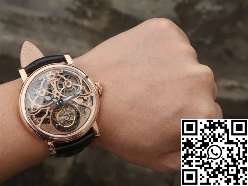 Franck Muller Giga Tourbillon 18K Rose Gold Skeleton Dial