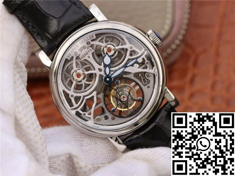 Franck Muller Giga Tourbillon 7048 T G SQT BR Silver Skeleton Dial