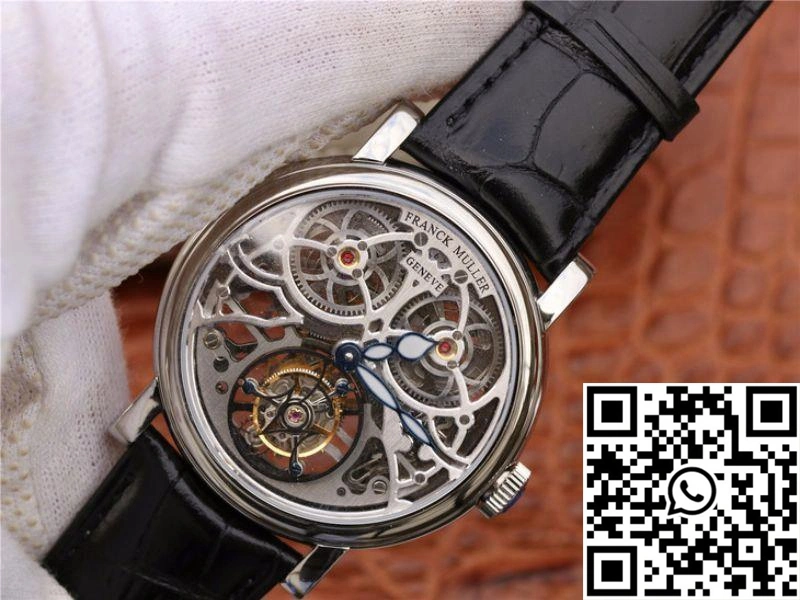 Franck Muller Giga Tourbillon 7048 T G SQT BR Silver Skeleton Dial