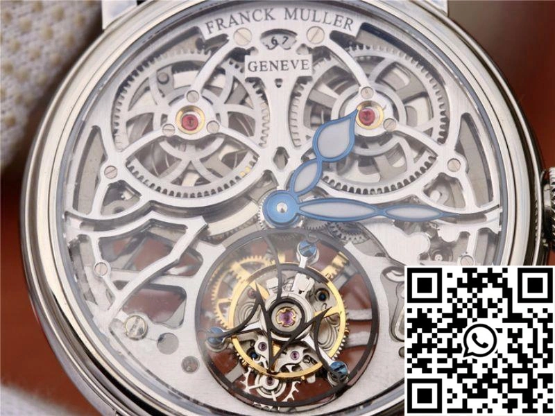Franck Muller Giga Tourbillon 7048 T G SQT BR Silver Skeleton Dial