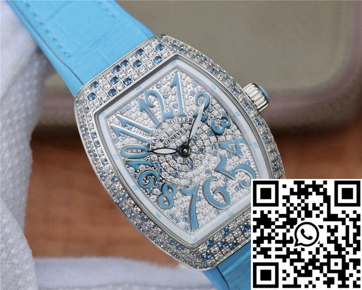 Franck Muller Ladies Collection V 32 SC AT FO D CD (BL) ABF Factory Diamond-set Bezel