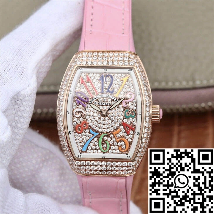 Franck Muller Vanguard Ladies ABF Factory Rose Gold Diamond-set Dial