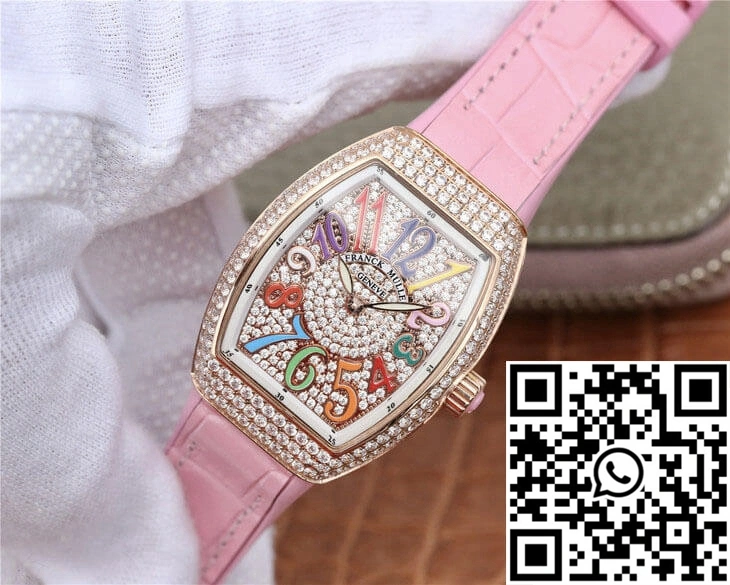 Franck Muller Vanguard Ladies ABF Factory Rose Gold Diamond-set Dial