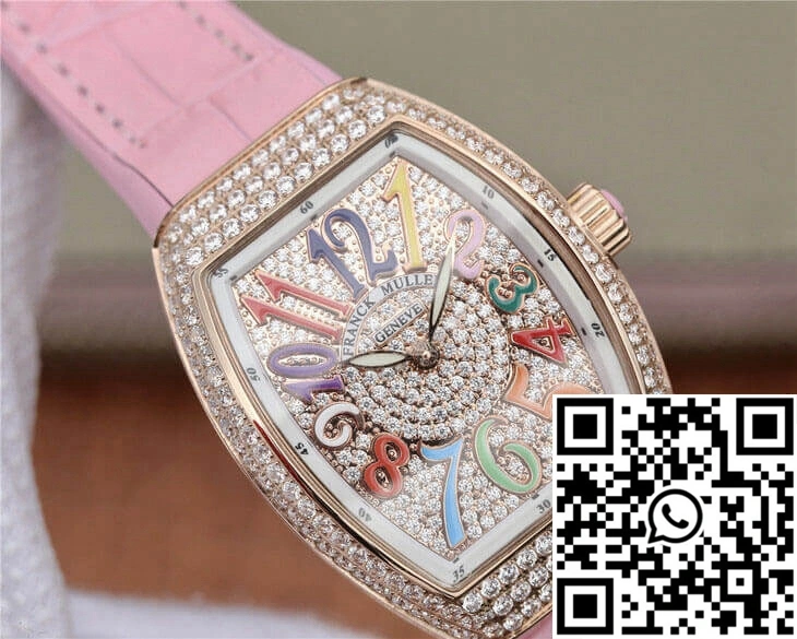 Franck Muller Vanguard Ladies ABF Factory Rose Gold Diamond-set Dial