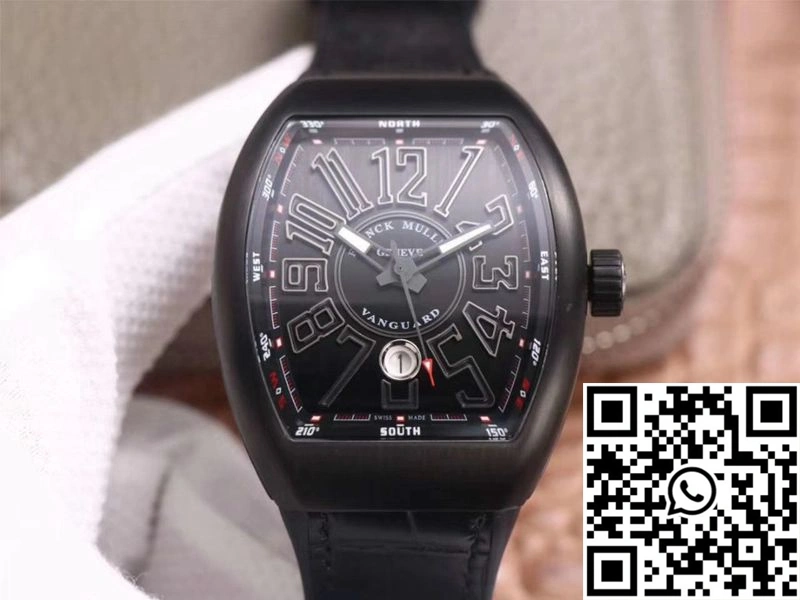 Franck Muller Vanguard V 45 SC DT TT NR BR TT ZF Factory Black Dial