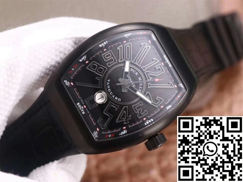 Franck Muller Vanguard V 45 SC DT TT NR BR TT ZF Factory Black Dial