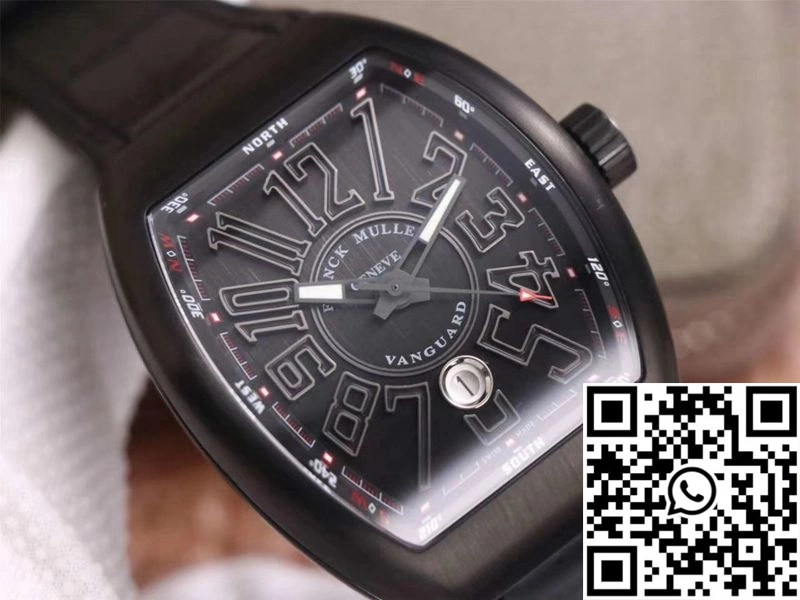 Franck Muller Vanguard V 45 SC DT TT NR BR TT ZF Factory Black Dial
