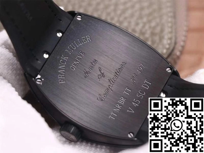 Franck Muller Vanguard V 45 SC DT TT NR BR TT ZF Factory Black Dial