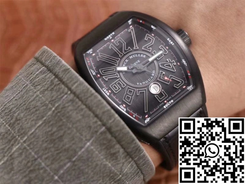 Franck Muller Vanguard V 45 SC DT TT NR BR TT ZF Factory Black Dial