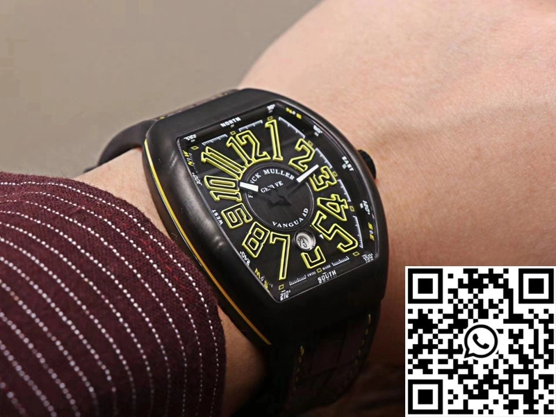 Franck Muller Vanguard V.45.SC.DT.TT.NR.BR.JA ZF Factory Black Dial