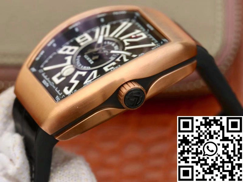 Franck Muller Vanguard V45-02 18K Rose Gold Black Dial