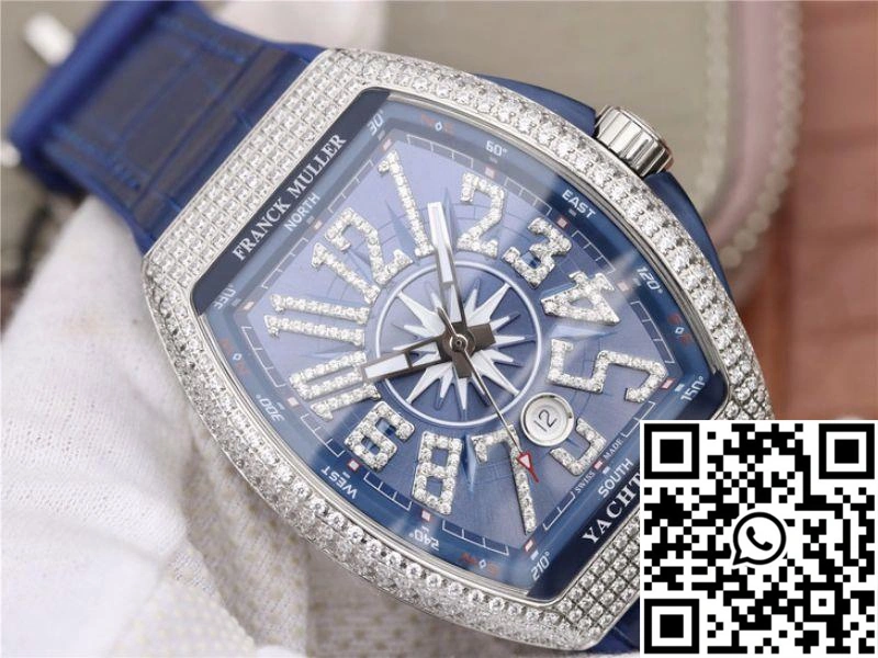 Franck Muller Vanguard V45.SC.DT.AC.BL Blue Dial