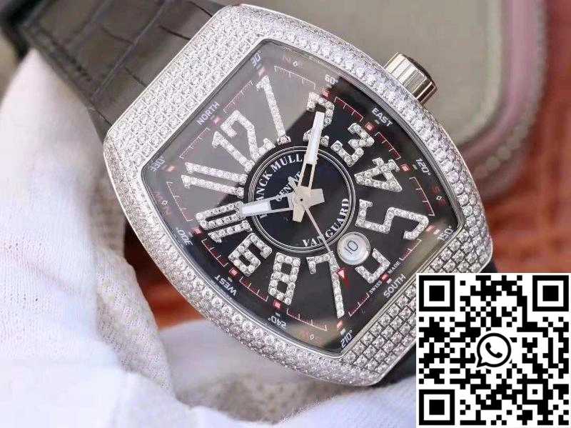 Franck Muller Vanguard V45.SC.DT.D.NBR.CD.5N.NR Black Dial