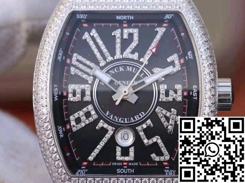 Franck Muller Vanguard V45.SC.DT.D.NBR.CD.5N.NR Black Dial
