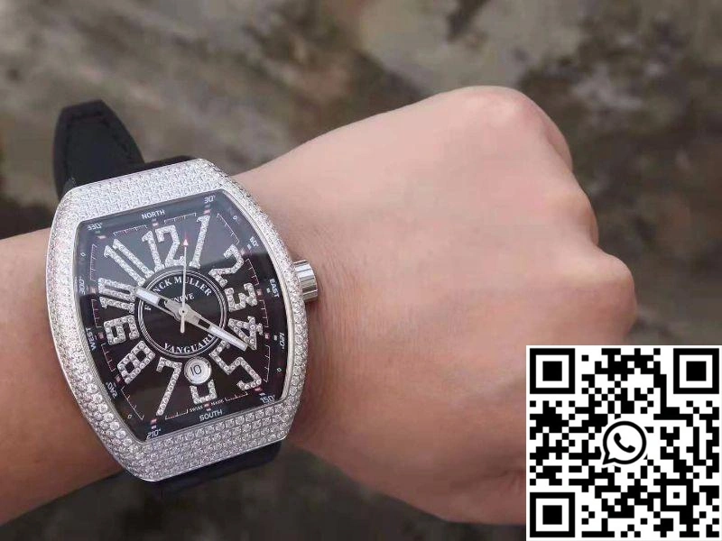 Franck Muller Vanguard V45.SC.DT.D.NBR.CD.5N.NR Black Dial