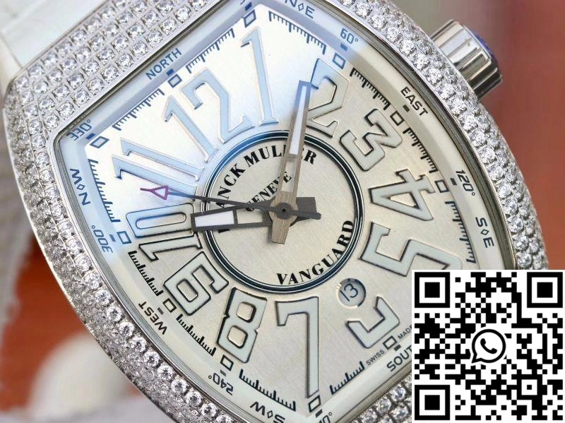 Franck Muller Vanguard V45.SC.DT.D.NBR.CD.5N.NR Silver Dial