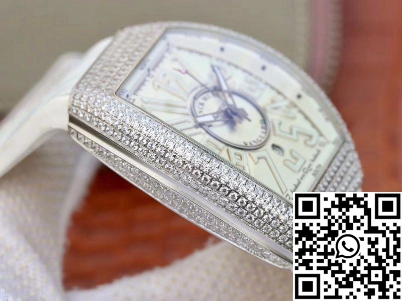 Franck Muller Vanguard V45.SC.DT.D.NBR.CD.5N.NR Silver Dial