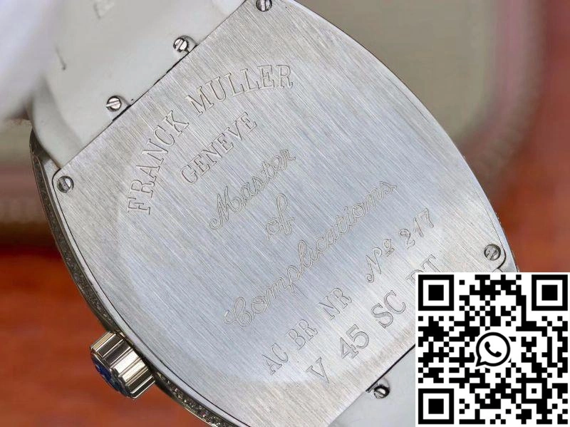 Franck Muller Vanguard V45.SC.DT.D.NBR.CD.5N.NR Silver Dial