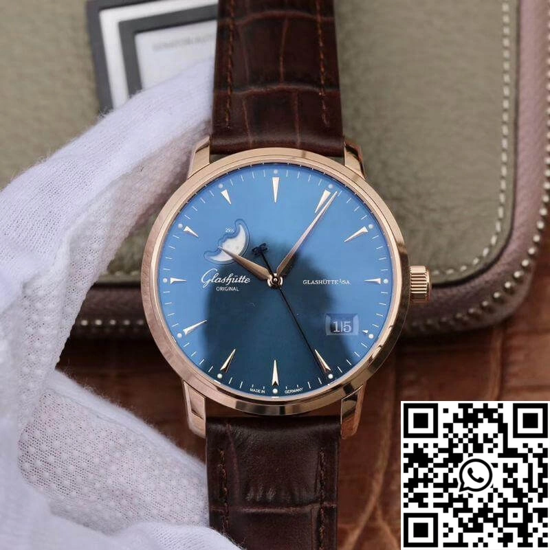 Glashutte Original Senator 1-36-04-04-02-01 Moonphase Gray Dial