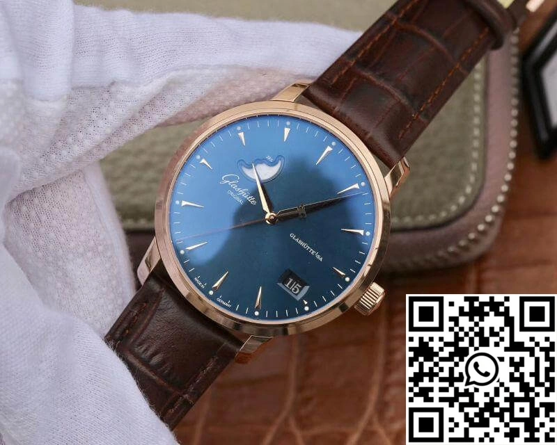 Glashutte Original Senator 1-36-04-04-02-01 Moonphase Gray Dial