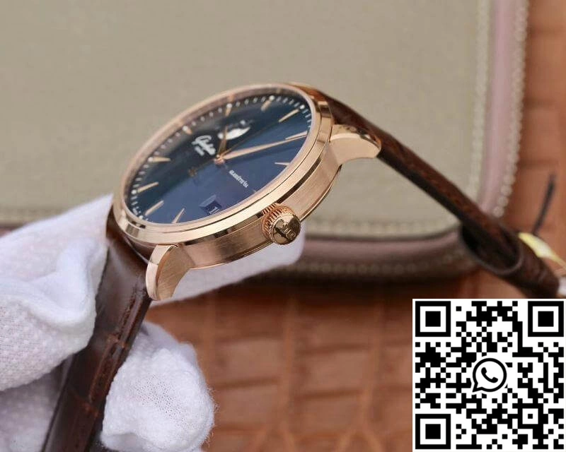 Glashutte Original Senator 1-36-04-04-02-01 Moonphase Gray Dial