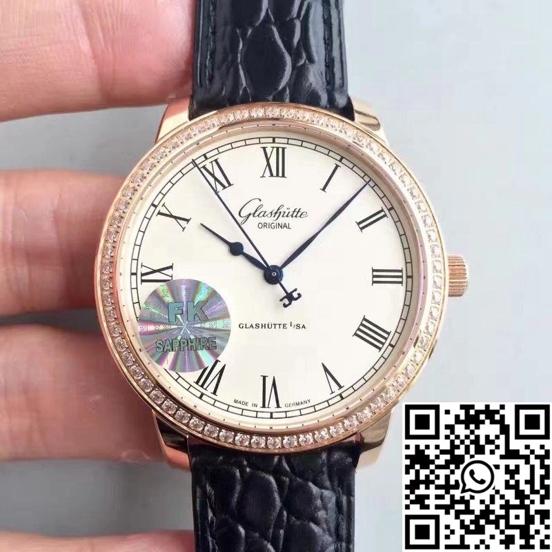 Glashutte Original Senator Excellence 1-39-52-01-01-04 V4 FK Factory Rose Gold Case White Dial