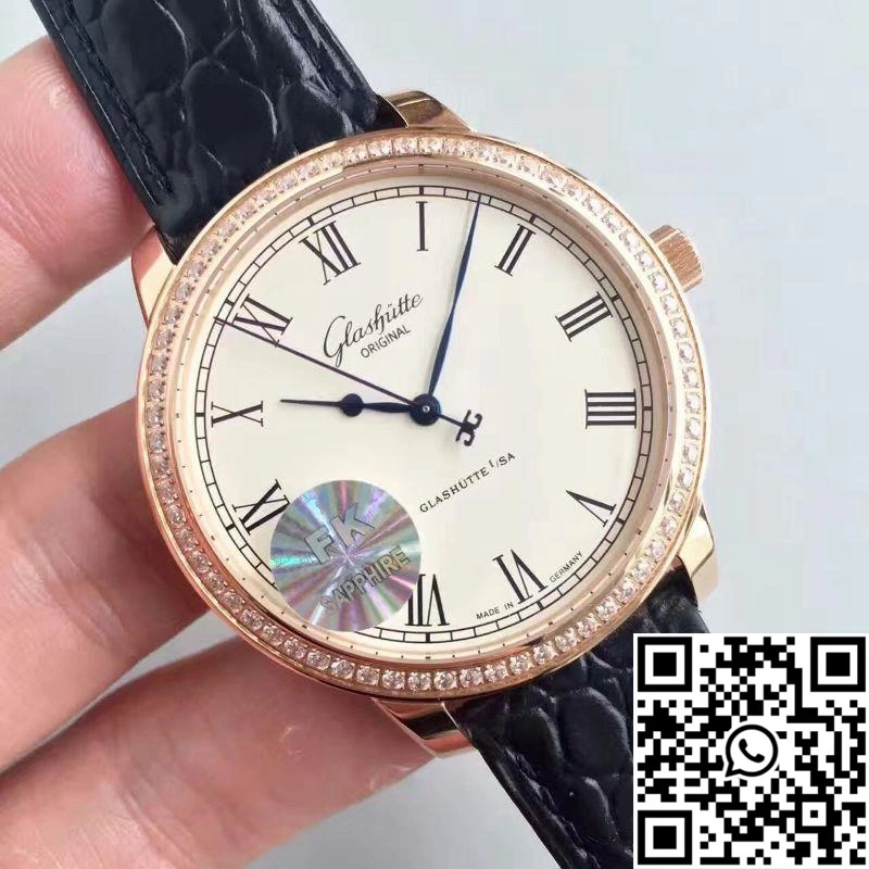 Glashutte Original Senator Excellence 1-39-52-01-01-04 V4 FK Factory Rose Gold Case White Dial