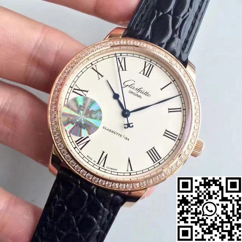 Glashutte Original Senator Excellence 1-39-52-01-01-04 V4 FK Factory Rose Gold Case White Dial
