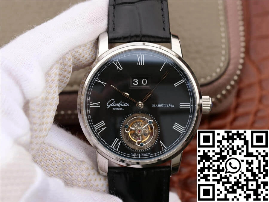 Glashutte Original Senator Excellence Tourbillon 1-94-03-04-04-04 R8 Factory V3 Black Dial