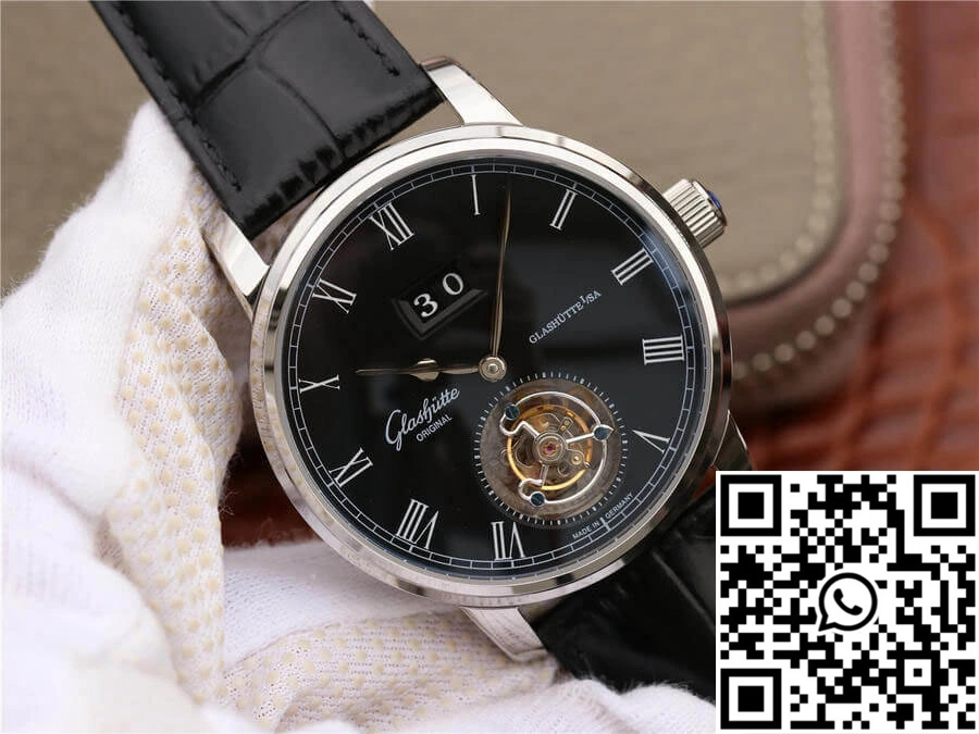 Glashutte Original Senator Excellence Tourbillon 1-94-03-04-04-04 R8 Factory V3 Black Dial