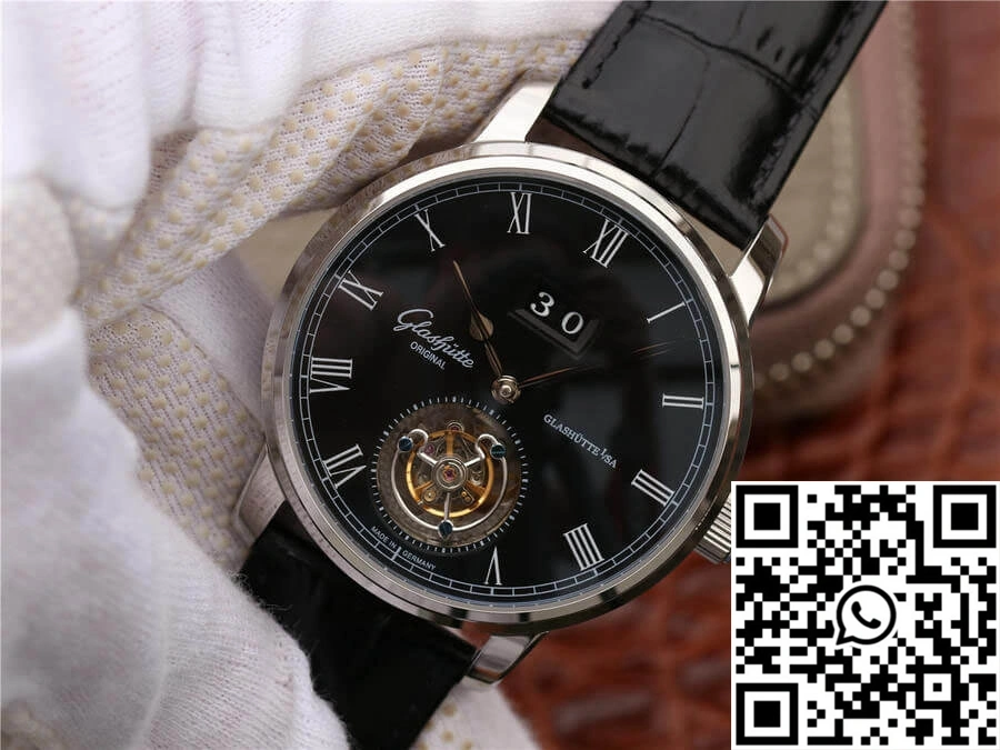 Glashutte Original Senator Excellence Tourbillon 1-94-03-04-04-04 R8 Factory V3 Black Dial