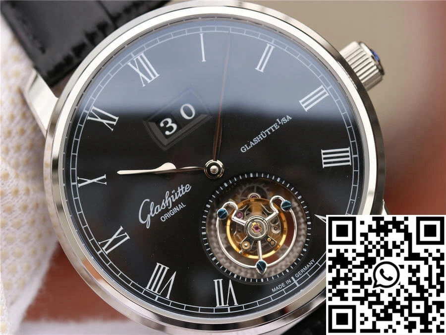 Glashutte Original Senator Excellence Tourbillon 1-94-03-04-04-04 R8 Factory V3 Black Dial