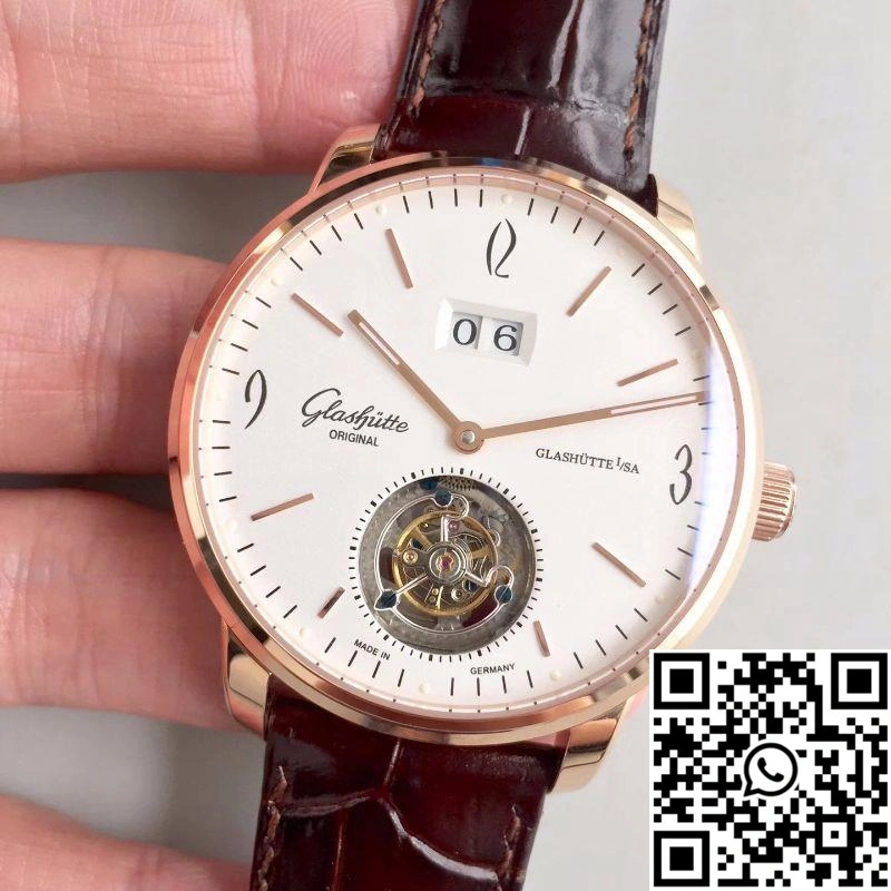 Glashutte Original Senator Excellence Tourbillon White Dial