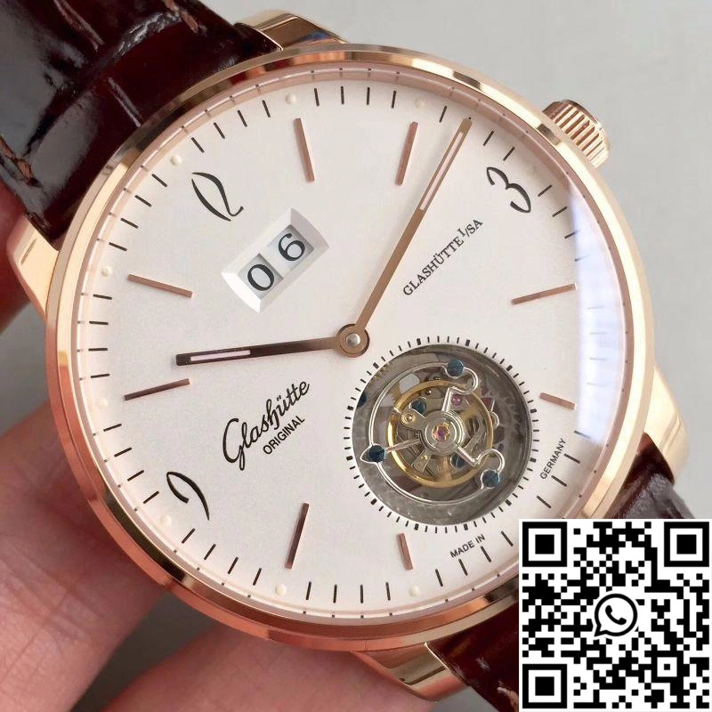 Glashutte Original Senator Excellence Tourbillon White Dial