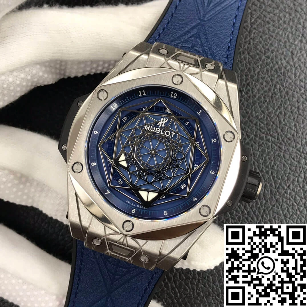 Hublot Big Bang 415.NX.7179.VR.MXM18 WWF Factory Titanium Blue Dial