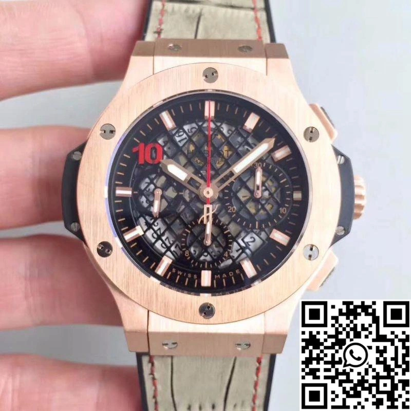 Hublot Big Bang Aero Bang Gold 311.PX.1180.GR Black Skeleton Dial