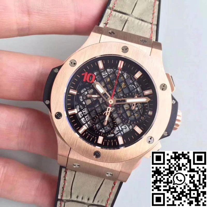 Hublot Big Bang Aero Bang Gold 311.PX.1180.GR Black Skeleton Dial
