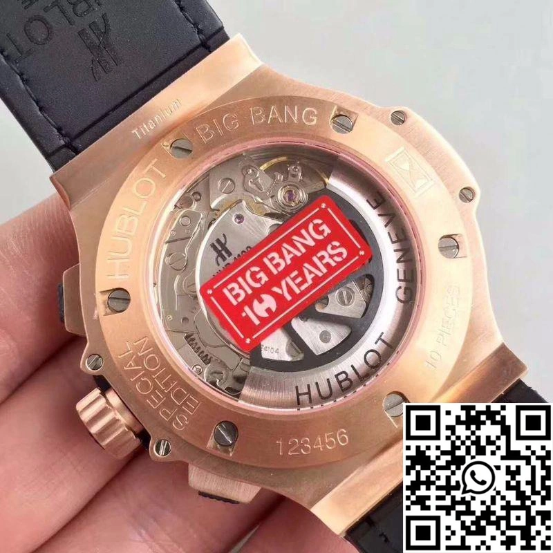 Hublot Big Bang Aero Bang Gold 311.PX.1180.GR Black Skeleton Dial