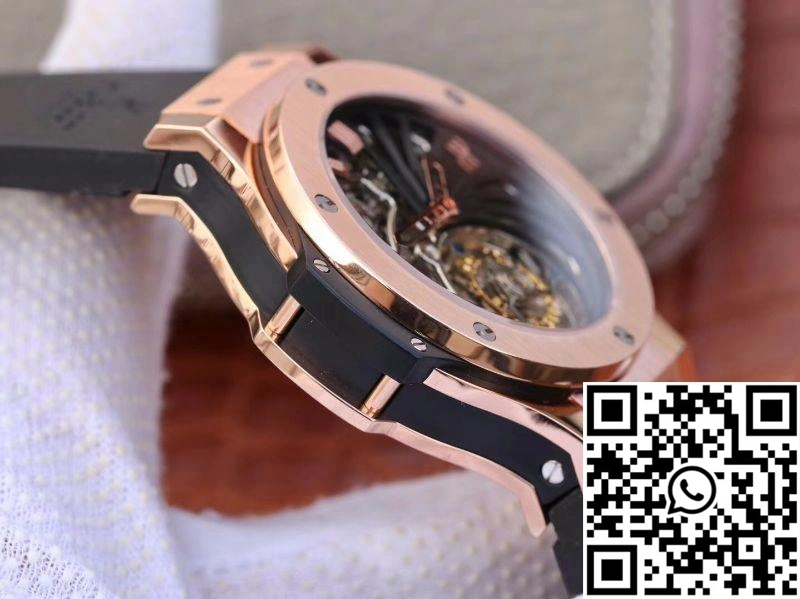 Hublot Big Bang Hollow Tourbillon 18K Rose Gold Skeleton Dial