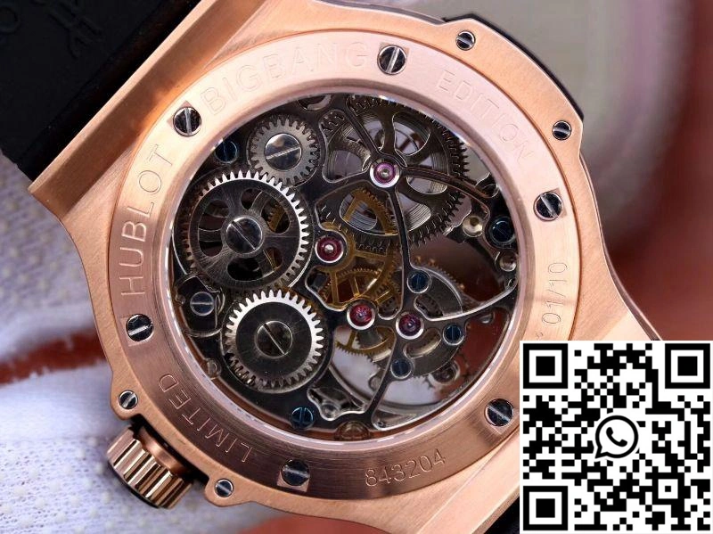 Hublot Big Bang Hollow Tourbillon 18K Rose Gold Skeleton Dial