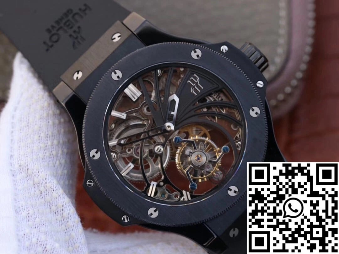 Hublot Big Bang Hollow Tourbillon Ceramic Skeleton Dial