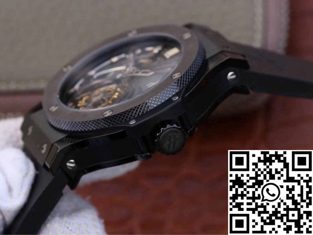 Hublot Big Bang Hollow Tourbillon Ceramic Skeleton Dial